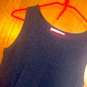 Fancy black sleeveless top with small beads